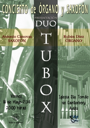 Concierto Presentación Duo Tubox (saxofón y órgano)