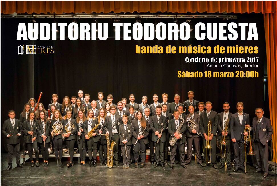 18th, March, 2017. Concert of the Wind Orchestra of Mieres