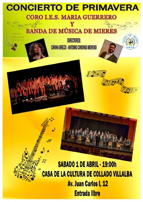 1 de abril de 2016. Concierto de la Banda de Música de Mieres.