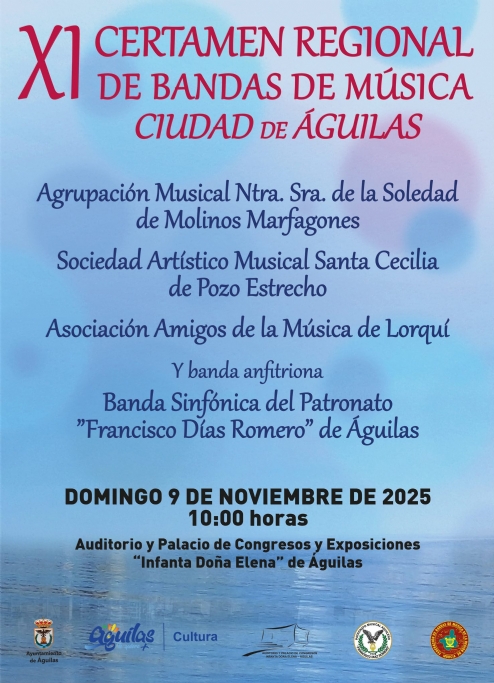 9 de noviembre de 2025. Concierto de la Banda Sinfónica del Patronato Musical Aguileño