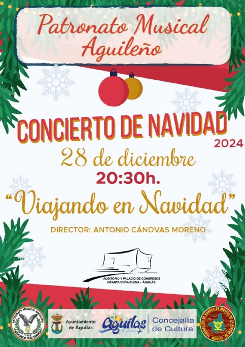 28 de diciembre de 2024. Concierto de la Banda Sinfónica del Patronato Musical Aguileño