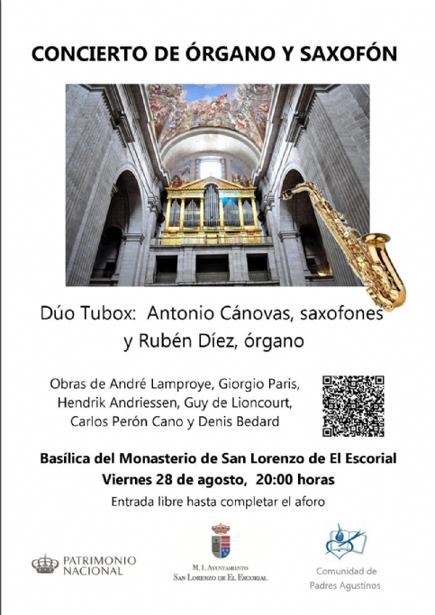 28 de agosto de 2026. Concierto de Tubox Dúo