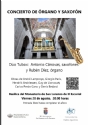 28 de agosto de 2026. Concierto de Tubox Dúo